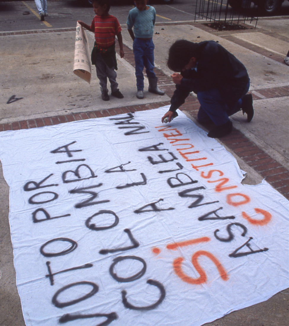 Protestas en Colombia a favor de Séptima Papeleta
