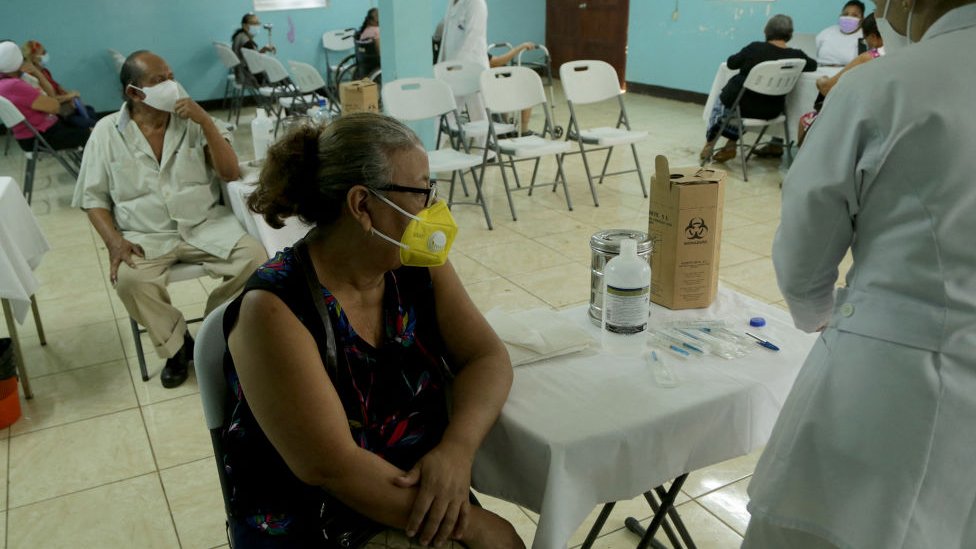 Vaccination in Nicaragua last April.
