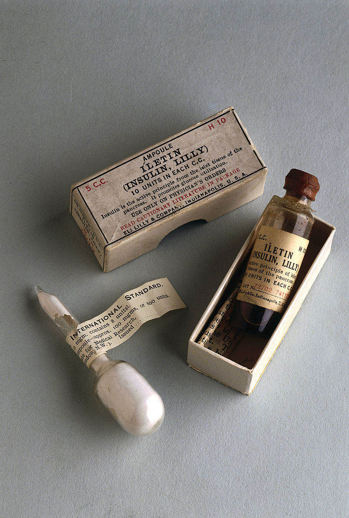 Muestras de insulina de 1920