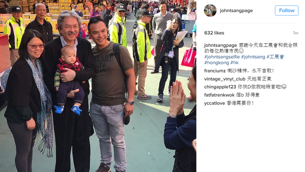 Снимок экрана со страницы Джона Цанга в Instagram