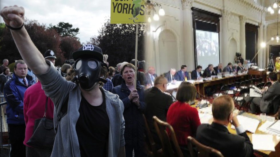 Landmark North Yorkshire fracking bid approved - BBC News
