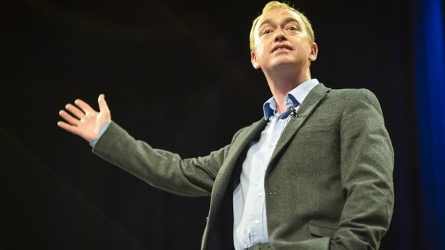 Lib Dem's Farron Addresses Conference - BBC News