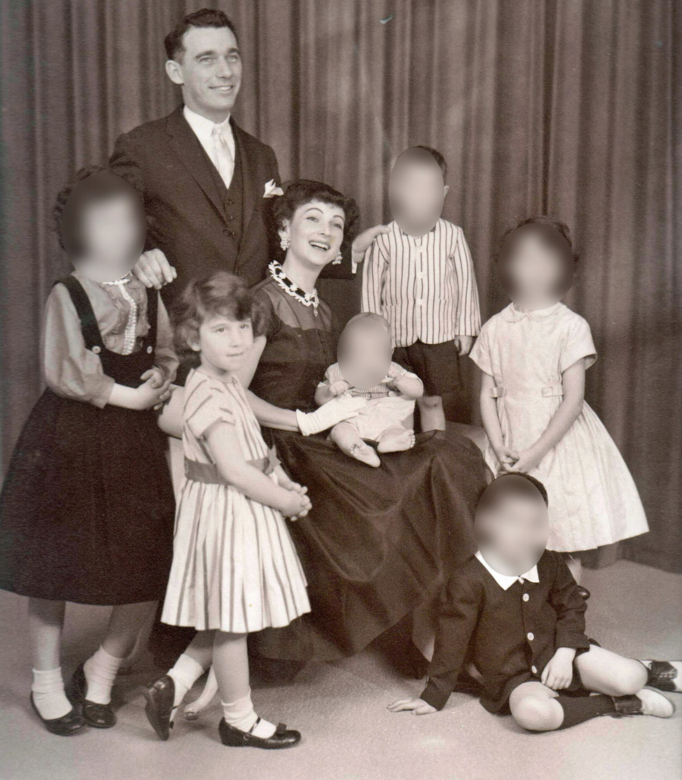 Margo Perin's family photographed in New York in 1961, before her youngest sibling was born