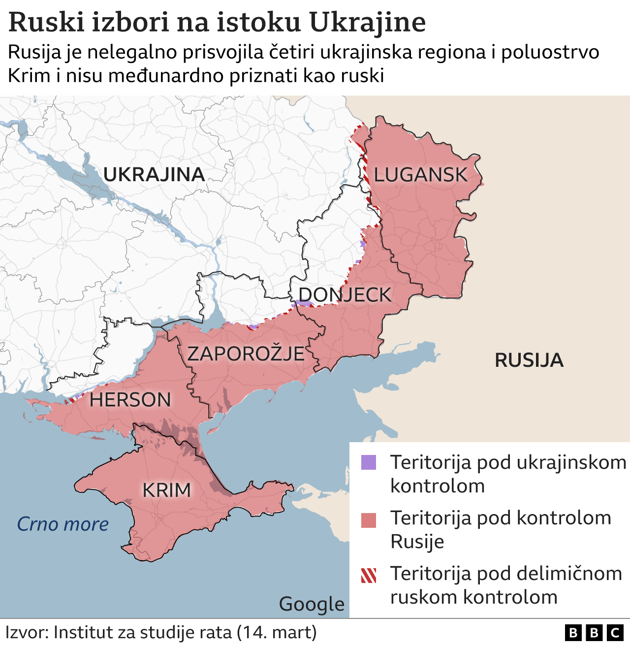 rusija, ukrajina, regioni koje je pripjila Rusija