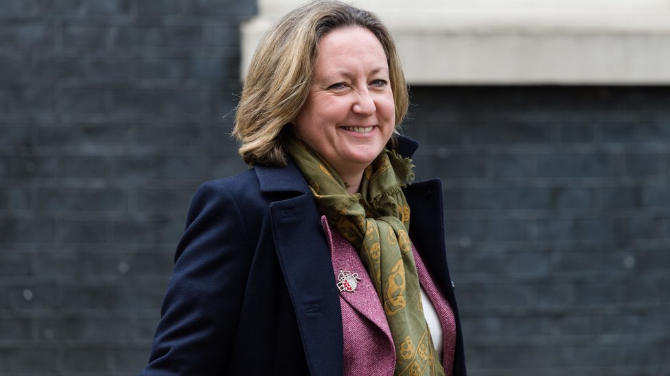 Государственный секретарь по международному развитию Анн-Мари Тревельян покидает Даунинг-стрит, 10 в центре Лондона 14 февраля 2020 года в Лондоне, Англия.
