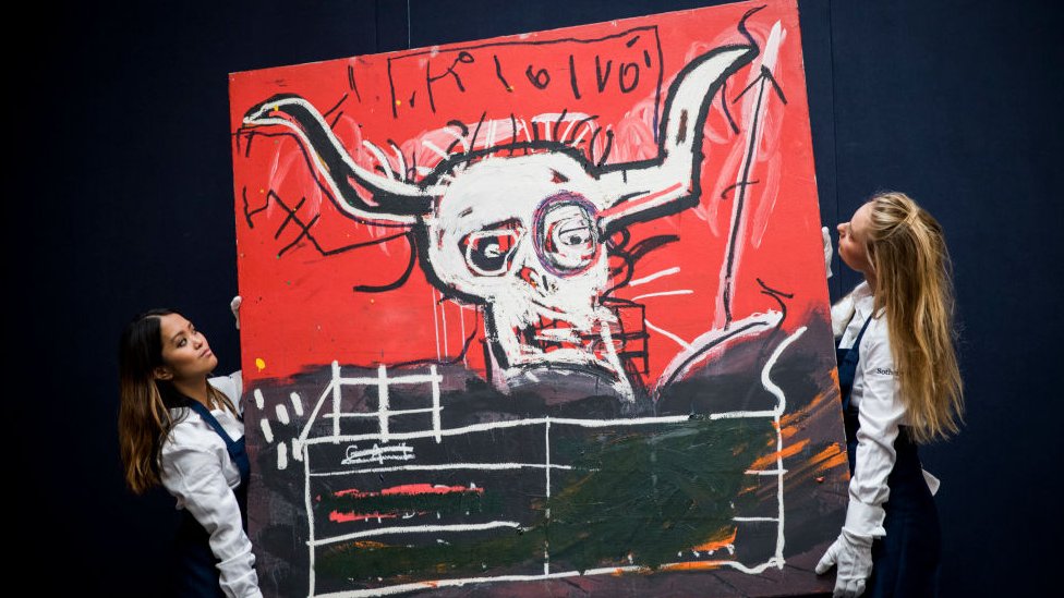 "Cabra" es una pieza de Basquiat de la casa Sotheby que para el 2017 tenía un valor entre US$7 a US$9 millones.