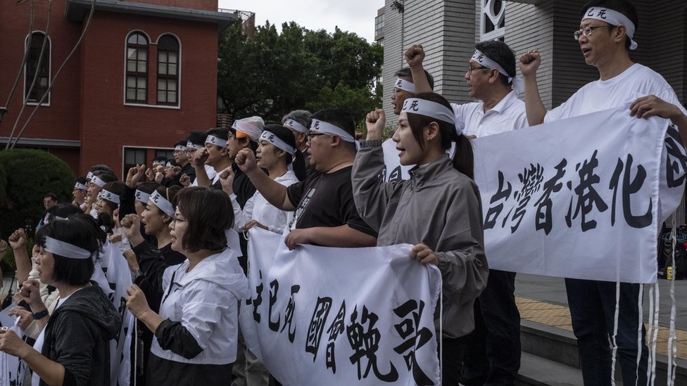 民進黨形容立法過程讓台灣國會"香港化"