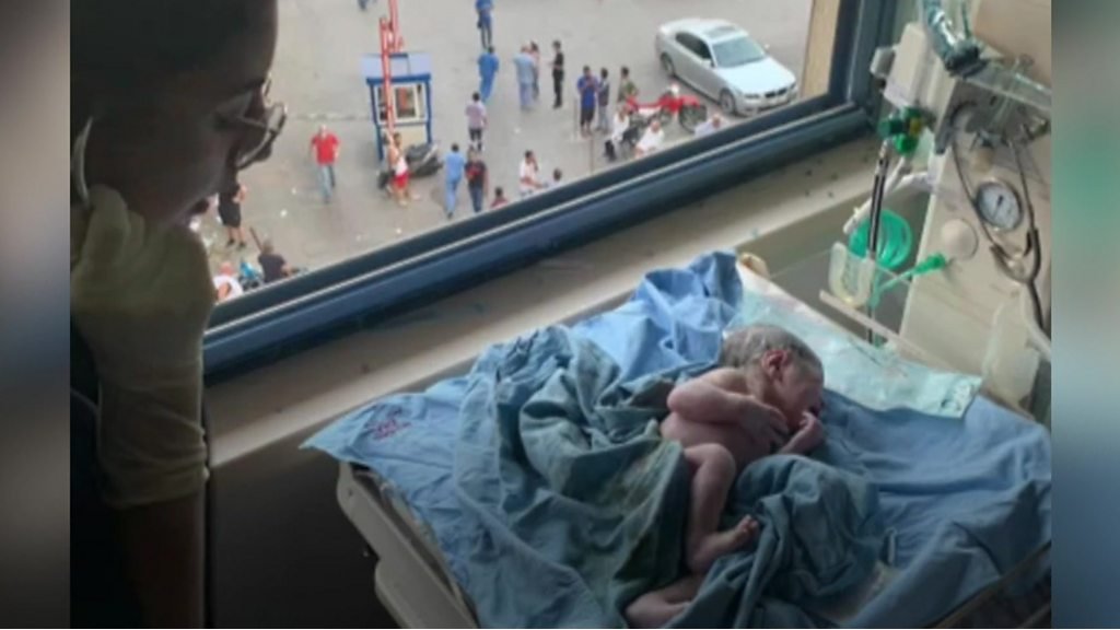 Beirut blast: The mother in labour during explosion