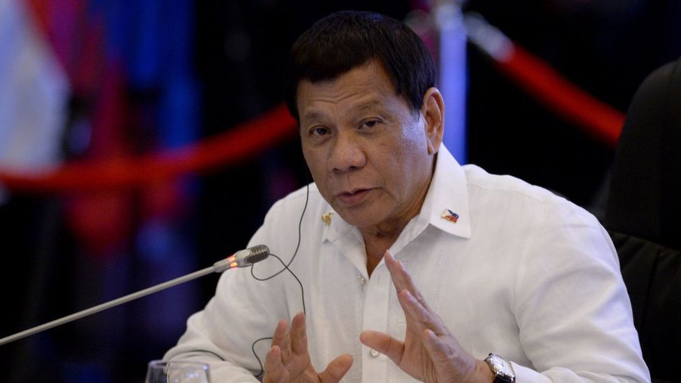 Filipinski predsednik Rodrigo Duterte