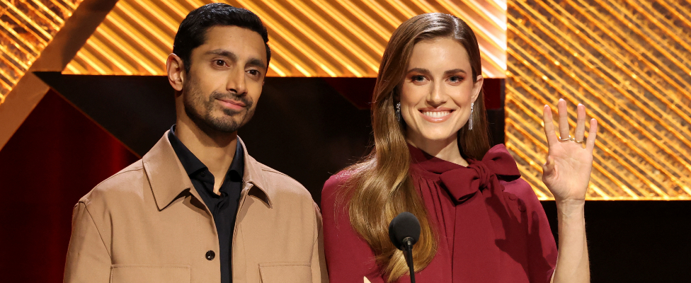 Actors Riz Ahmed and Allison Williams