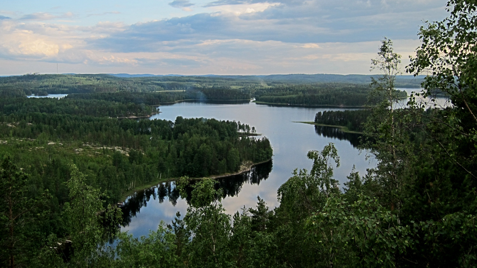 Озеро Луонтери, Финляндия