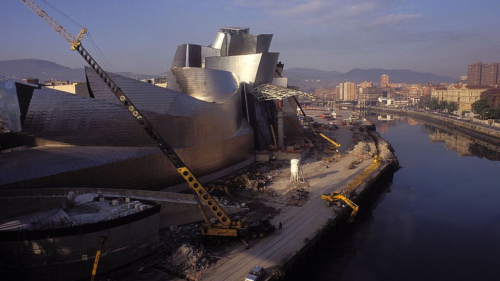 Museo Guggenheim de Bilbao en 1997