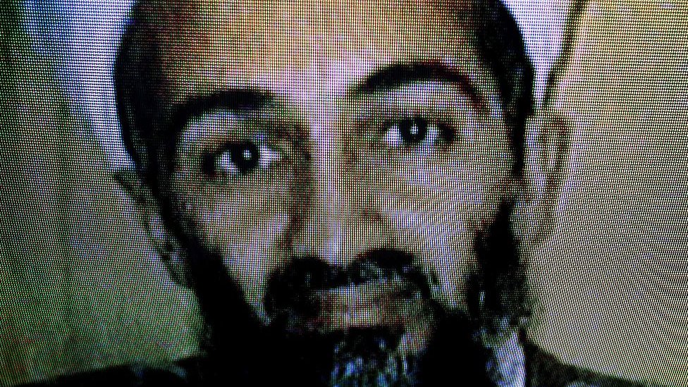 Osama Bin Laden en televisión.
