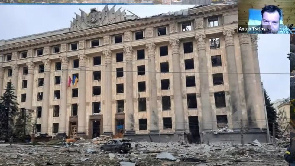 Edifício destruído por bombas