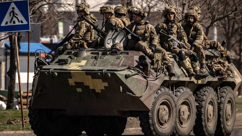 Ukrainian forces in Donbàs.