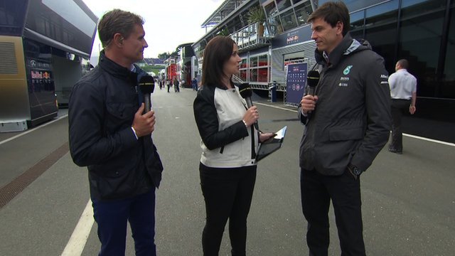 David Coulthard, Lee McKenzie and Toto Wolff