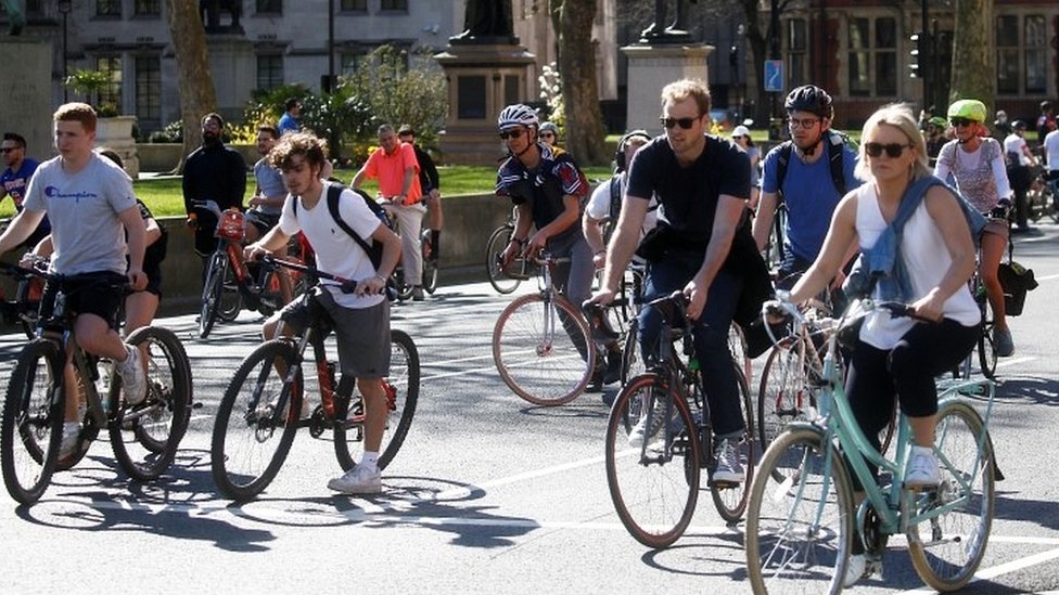Велосипедисты в Лондоне