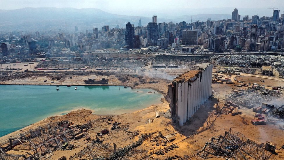 دمر قلب بيروت جراء الإنفجار