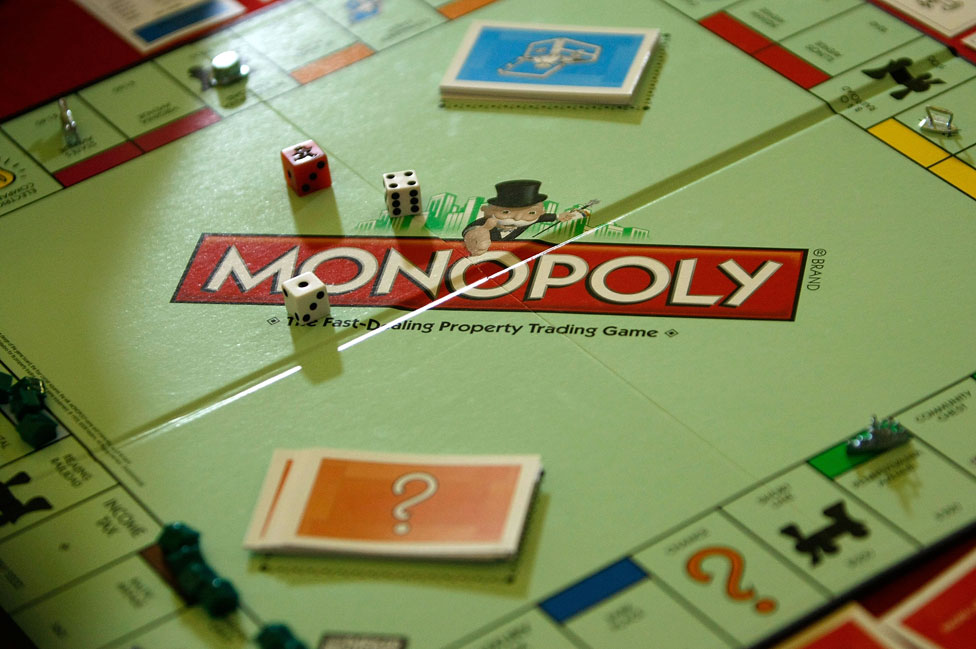 Tablero y partes del Monopoly