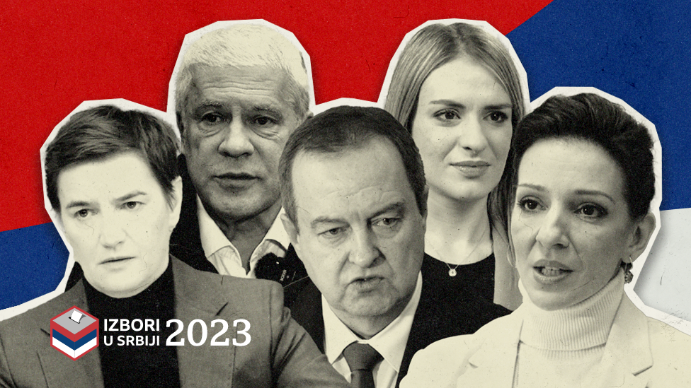 Ana Brnabić, Boris Tadić, Ivica Dačić, Milica Đurđević Stamenkovski i Marinika Tepić