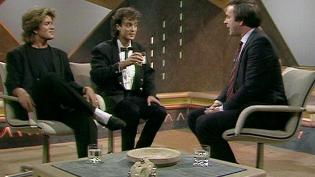 Wham appearing on the Wogan chat show