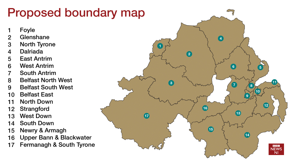 Map Of North Belfast Boundary Commission: Belfast Could Lose A Constituency - Bbc News
