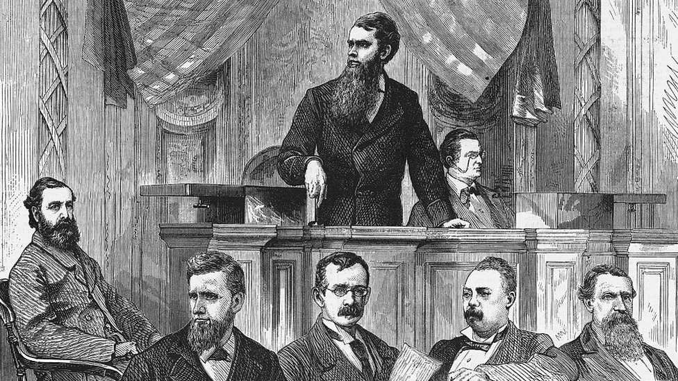 El Senado de EE.UU. en 1877