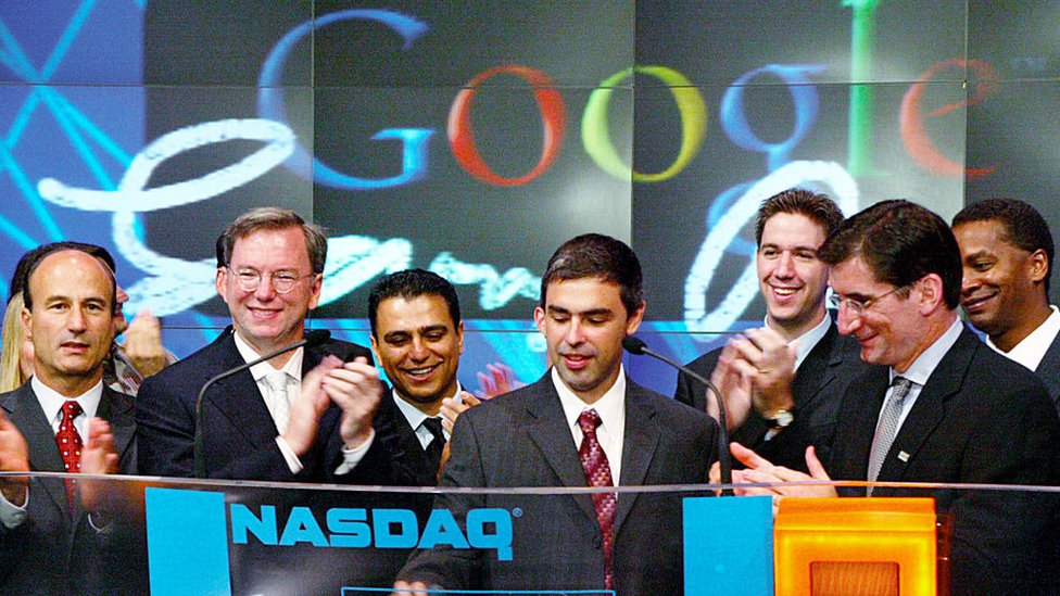 Эрик Шмидт на дебюте Google Nasdaq