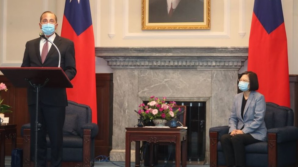 美國衛生部長阿扎爾訪問台灣