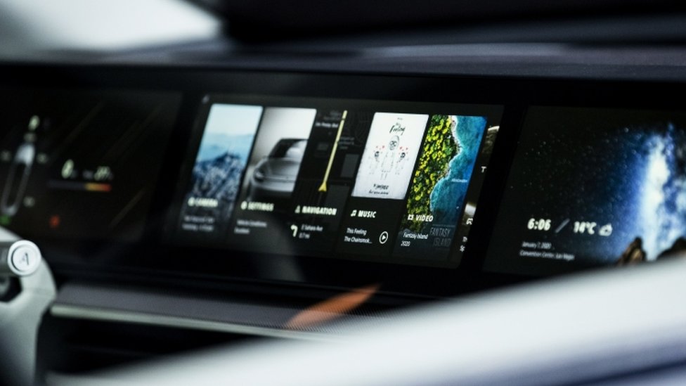 Панорамный экран Sony в концептуальном автомобиле Vision S