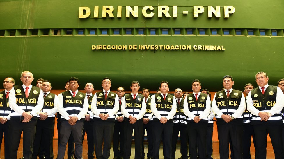 Miembros de la "Brigada especial contra la migración delictiva".