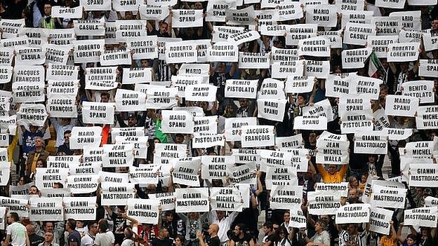 Juventus fans remember the Heysel disaster