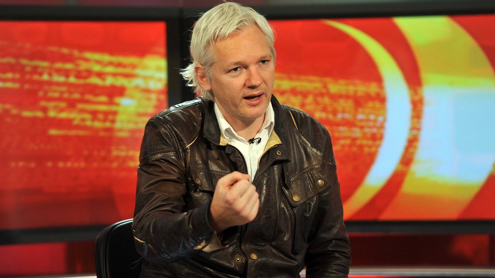 Julian Assange appearing on the BBC World news programme World Have Your Say, 28 August 2011