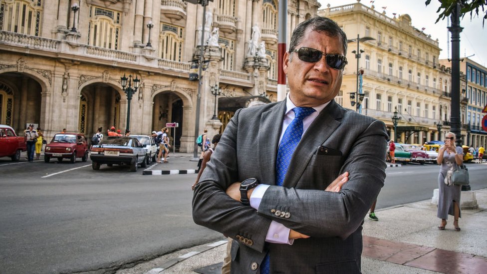 Correa en una visita a La Habana en 2018.