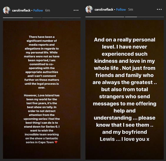 История Кэролайн Флэк из Instagram
