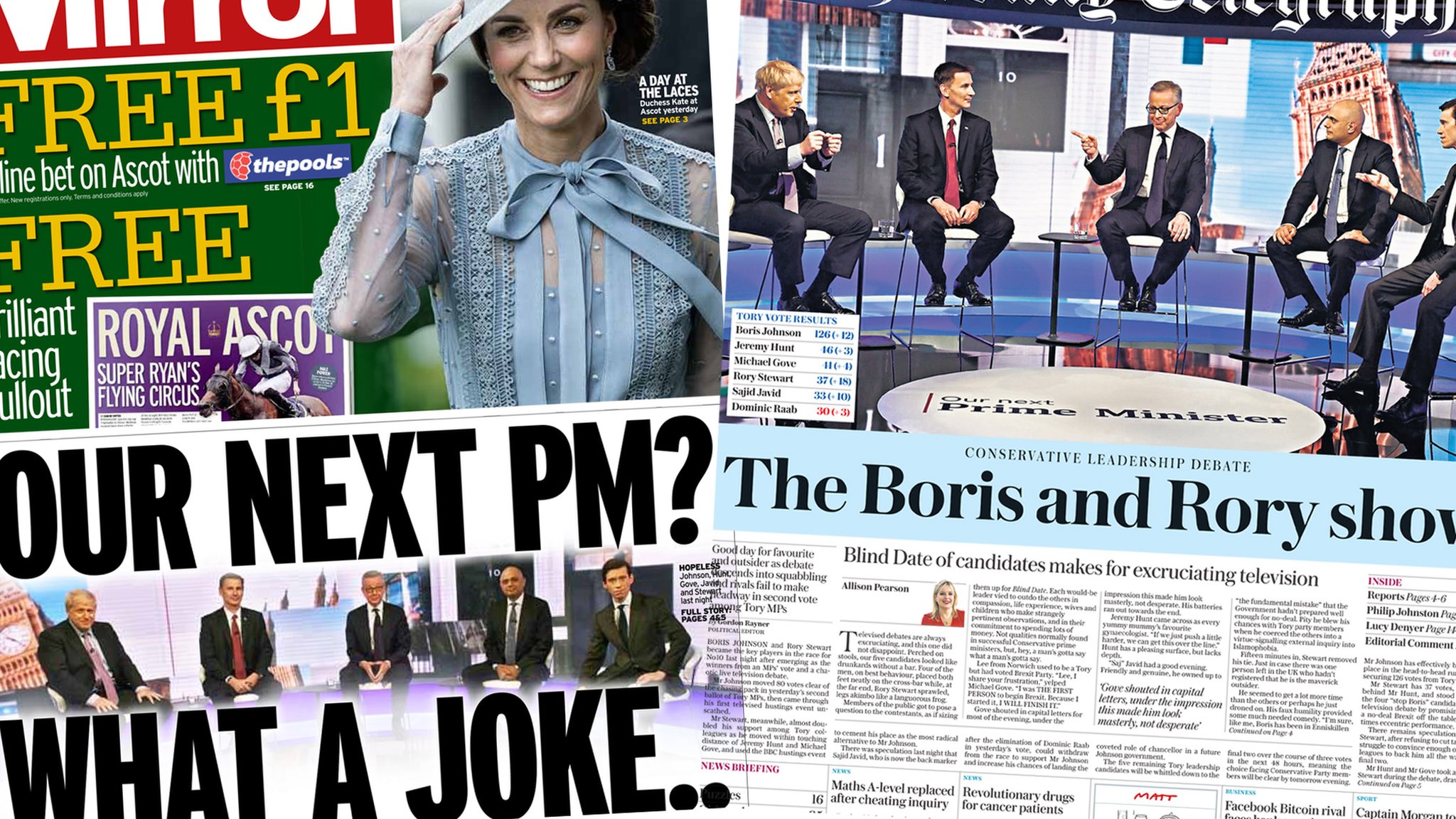 Mirror и Daily Telegraph - 19 июня