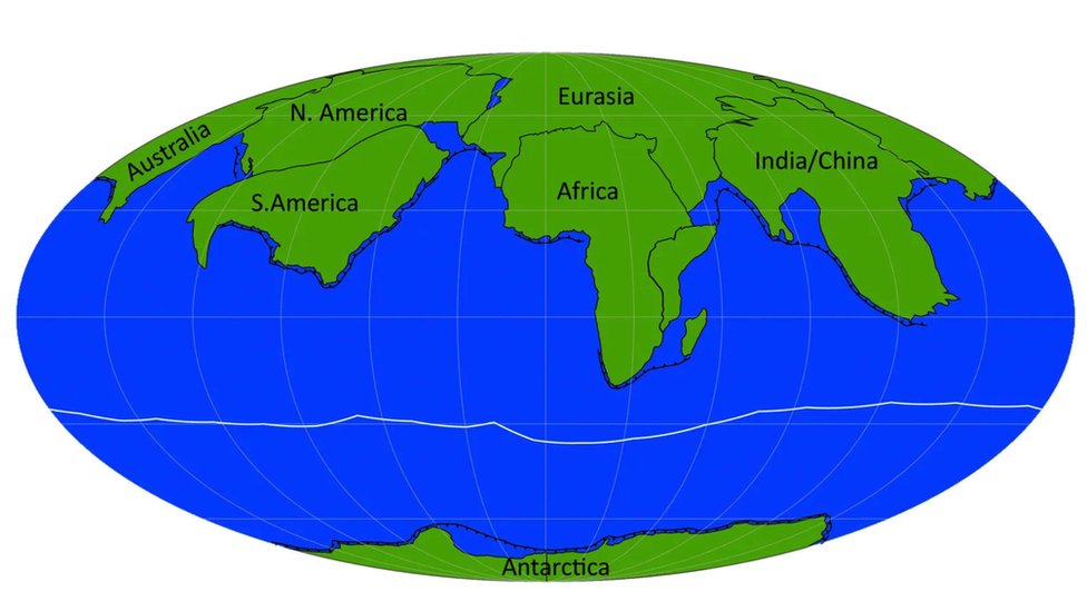 Ako se formira Amasija, biće to zato što su se kontinenti pomerili na sever