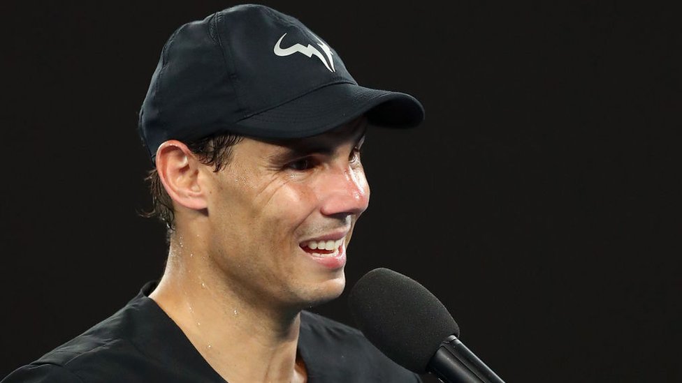 Rafael Nadal habla tras un partido en el torneo Summer Set de Melbourne, 6 de enero 2022