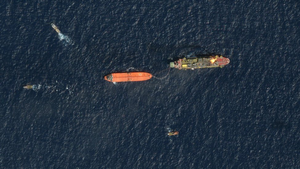 На спутниковом снимке показаны первые отгрузки нефти в Гайане 4 февраля