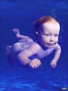 Детское плавание под водой