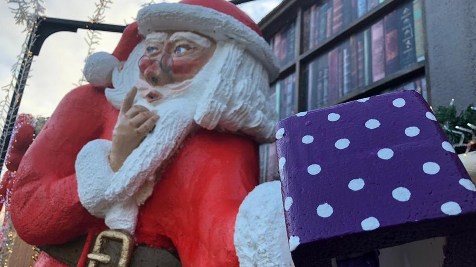 Christmas decorations Essex man, 78, carves polystyrene Santa in
