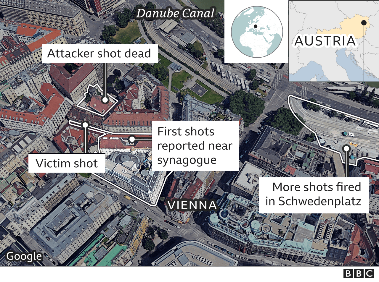 Vienna Shooting Austria Hunts Suspects After Islamist Terror Attack c News