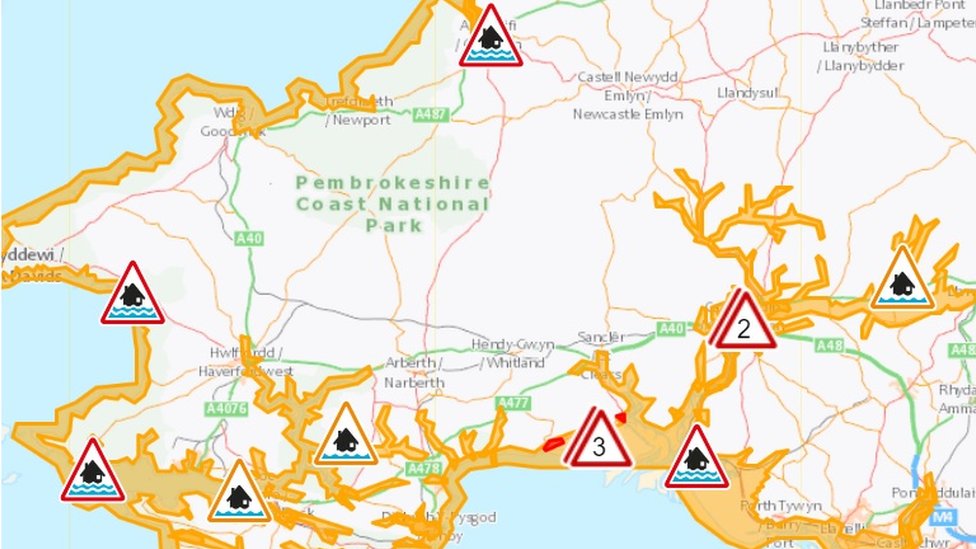 Coastal and river flood warnings issued around Wales BBC News