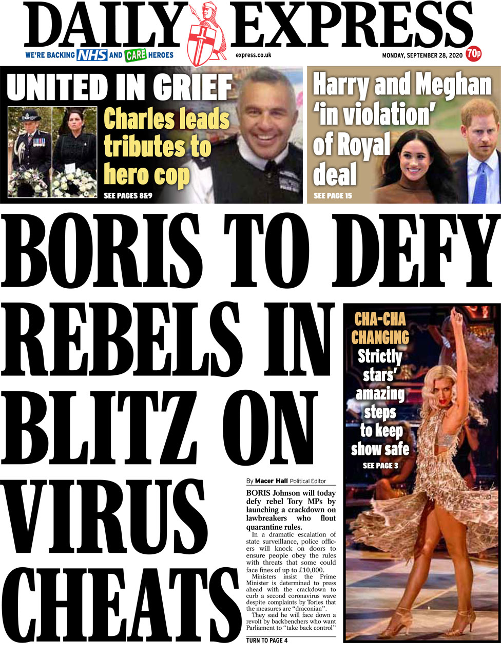 Daily Express 28 Sep