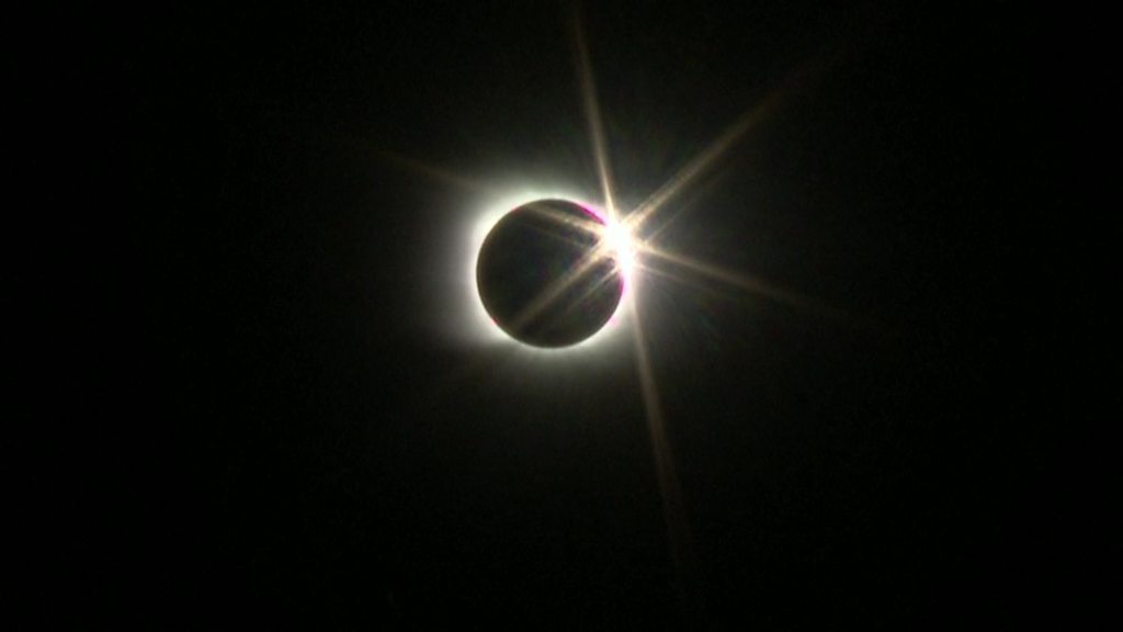 Stargazers watch the total eclipse in Argentina's Neuquen province