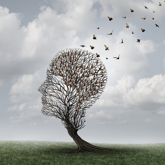 La incidencia de estos ataques transitorios de amnesia es de uno cada 10.000 personas en un año. Ilustración de la pérdida de memoria