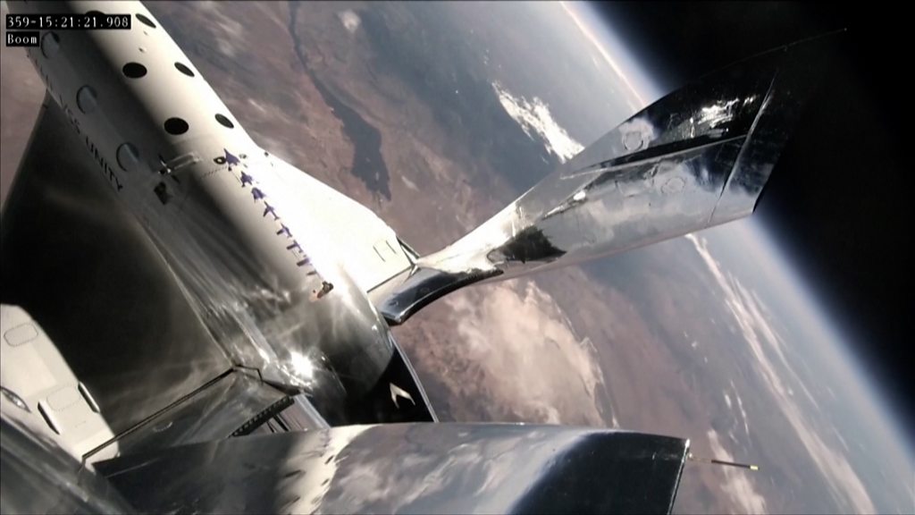 On board Virgin Galactic's tourist journey to space