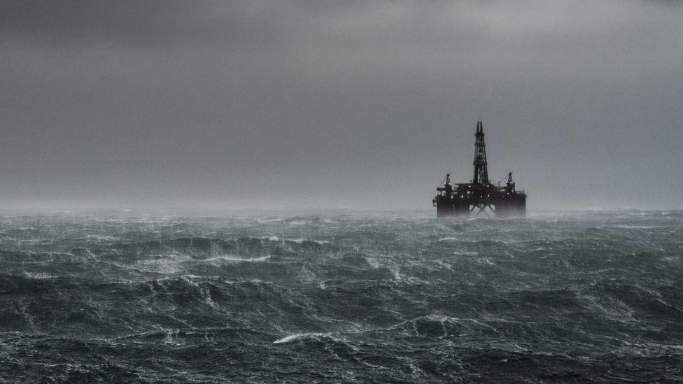 буровая установка в Северном море