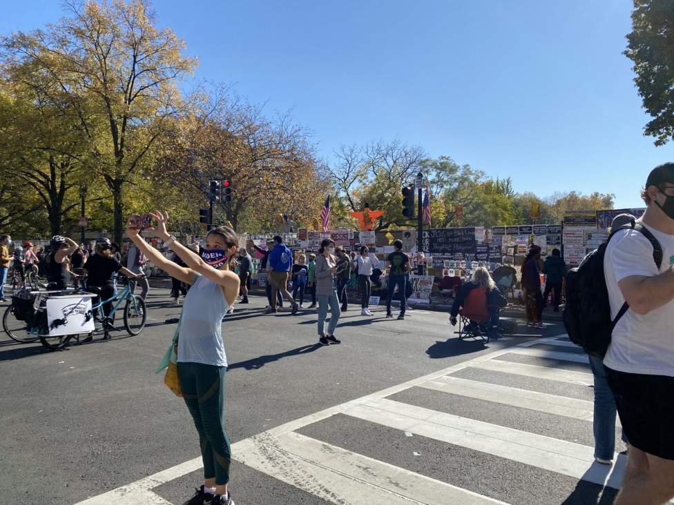 Pendukung Biden di Washington