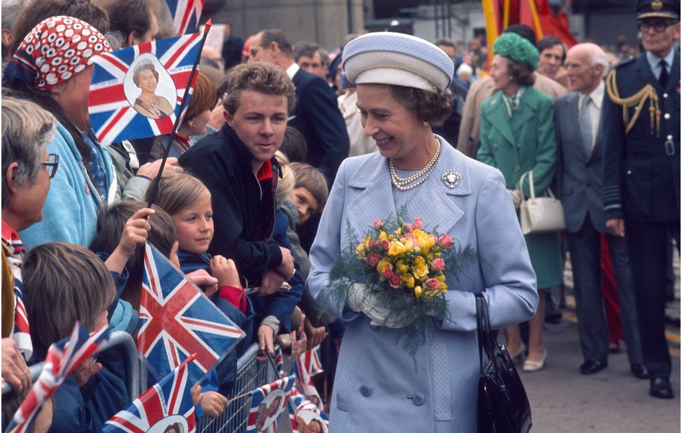 الملكة إليزابيث عام 1977